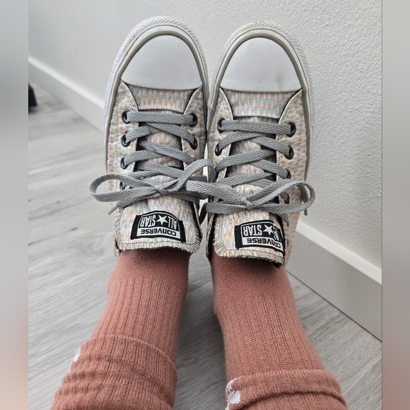 Converse | Chuck Taylor's All-Star metallic diamond low-top sneakers | WMS 8 - Picture 4 of 12